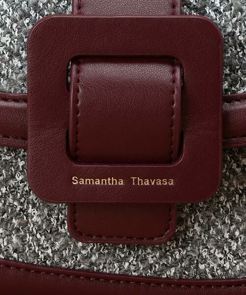 Samantha Thavasa / サマンサタバサ ショルダーバッグ | ツイードショルダーバッグ ハーフムーン型 | 詳細12