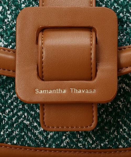Samantha Thavasa / サマンサタバサ ショルダーバッグ | ツイードショルダーバッグ ハーフムーン型 | 詳細19