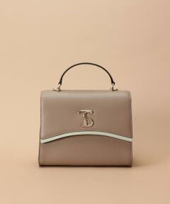 Samantha Thavasa / サマンサタバサ ハンドバッグ | [日韓共同企画]メタルロゴスプリットレザーフラップハンドバッグ