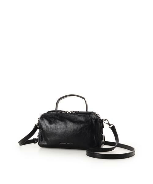 Samantha Thavasa / サマンサタバサ ハンドバッグ | クラックテクスチャー調レザーハンドバッグ 小サイズ | 詳細6