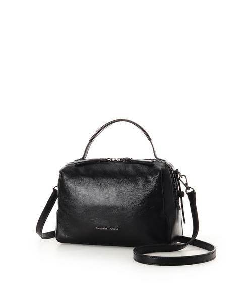 Samantha Thavasa / サマンサタバサ ハンドバッグ | クラックテクスチャー調レザーハンドバッグ 大サイズ | 詳細6