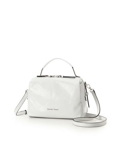 Samantha Thavasa / サマンサタバサ ハンドバッグ | クラックテクスチャー調レザーハンドバッグ 大サイズ | 詳細12