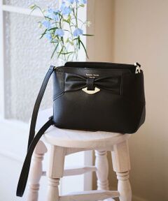 Samantha Thavasa / サマンサタバサ ショルダーバッグ | リボンモチーフ スプリットレザーショルダーバッグ