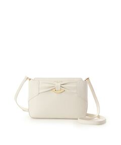 Samantha Thavasa / サマンサタバサ ショルダーバッグ | リボンモチーフ スプリットレザーショルダーバッグ