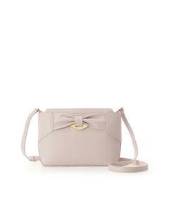 Samantha Thavasa / サマンサタバサ ショルダーバッグ | リボンモチーフ スプリットレザーショルダーバッグ