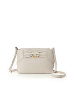 Samantha Thavasa / サマンサタバサ ショルダーバッグ | リボンモチーフ スプリットレザーショルダーバッグ