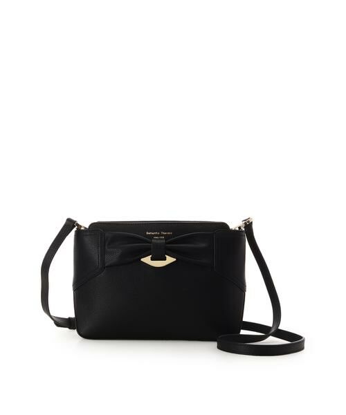 Samantha Thavasa / サマンサタバサ ショルダーバッグ | リボンモチーフ スプリットレザーショルダーバッグ | 詳細1