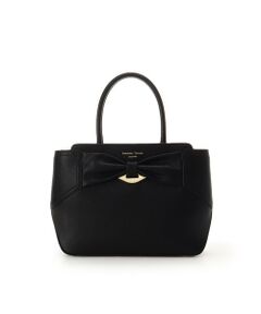 Samantha Thavasa / サマンサタバサ ハンドバッグ | リボンモチーフ スプリットレザーハンドバッグ