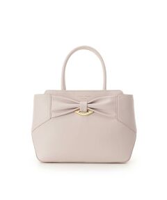 Samantha Thavasa / サマンサタバサ ハンドバッグ | リボンモチーフ スプリットレザーハンドバッグ