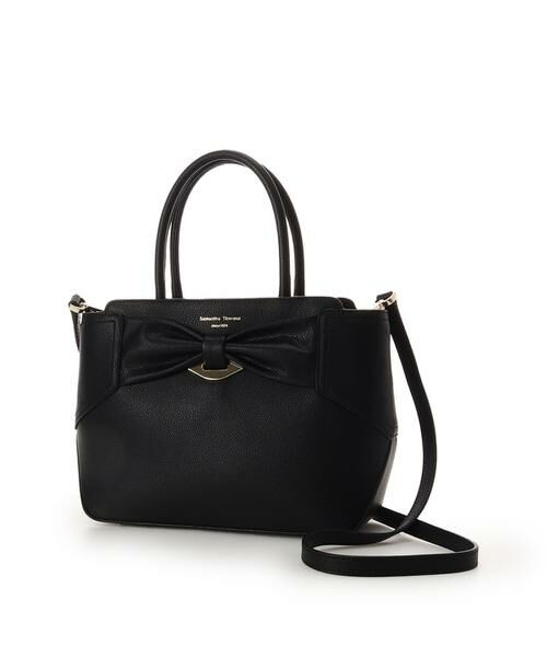 Samantha Thavasa / サマンサタバサ ハンドバッグ | リボンモチーフ スプリットレザーハンドバッグ | 詳細6