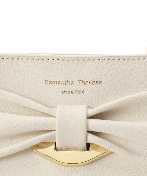 Samantha Thavasa / サマンサタバサ ハンドバッグ | リボンモチーフ スプリットレザーハンドバッグ | 詳細12
