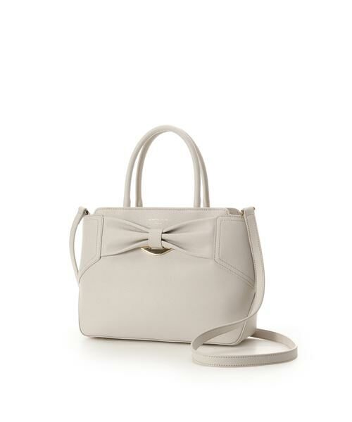 Samantha Thavasa / サマンサタバサ ハンドバッグ | リボンモチーフ スプリットレザーハンドバッグ | 詳細26