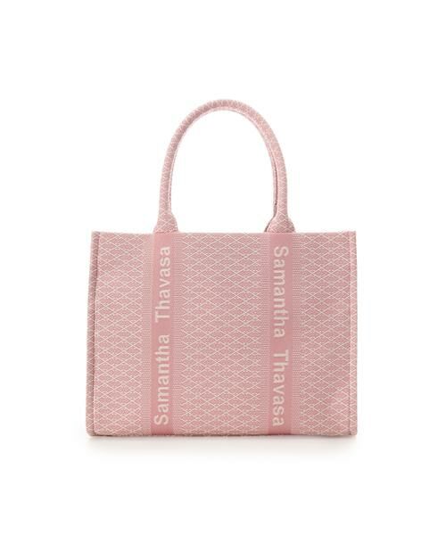 Samantha Thavasa / サマンサタバサ トートバッグ | [Newカラー]ステッチワークジャガードトートバッグ | 詳細8