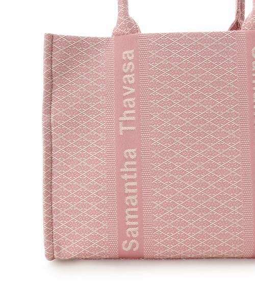 Samantha Thavasa / サマンサタバサ トートバッグ | [Newカラー]ステッチワークジャガードトートバッグ | 詳細11