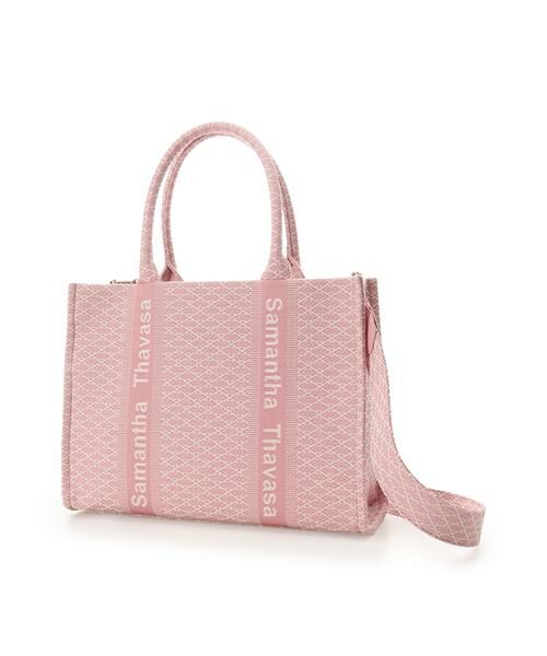 Samantha Thavasa / サマンサタバサ トートバッグ | [Newカラー]ステッチワークジャガードトートバッグ | 詳細12