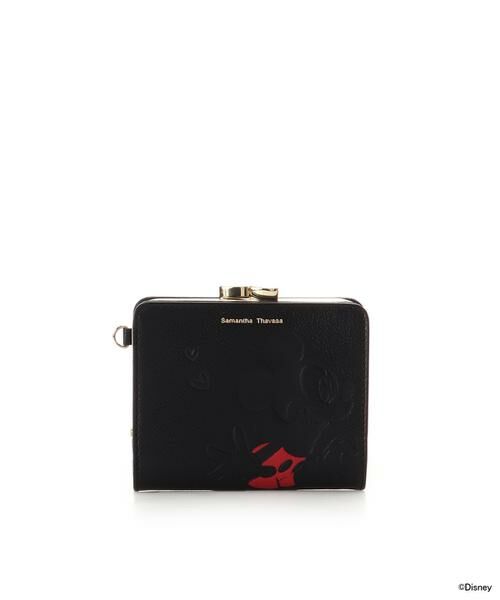 Samantha Thavasa/サマンサタバサ 「ミッキーマウス」&「ミニーマウス」コレクション 口金折財布 ブラック FREE Samantha Thavasa/サマンサタバサ 「ミッキーマウス」&「ミニーマウス」コレクション 口金折財布 ブラック FREE
