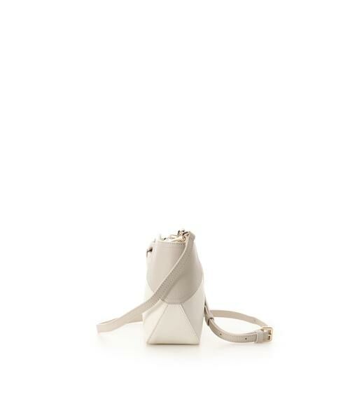 Samantha Thavasa / サマンサタバサ ショルダーバッグ | バイカラーリボンモチーフ スプリットレザーショルダーバッグ | 詳細1