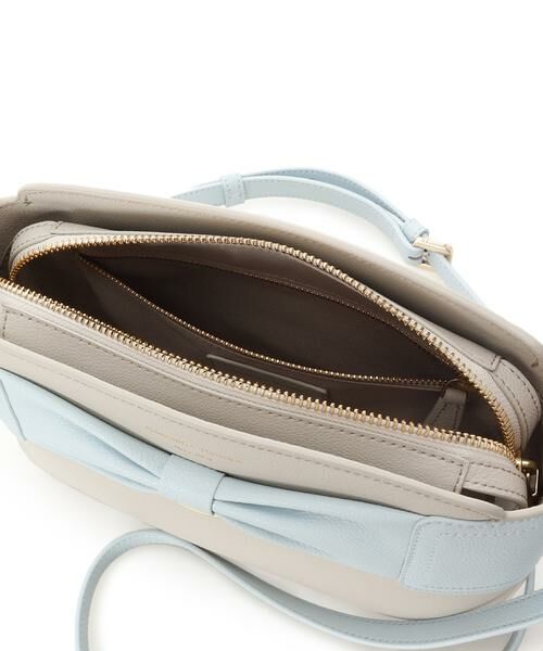 Samantha Thavasa / サマンサタバサ ショルダーバッグ | バイカラーリボンモチーフ スプリットレザーショルダーバッグ | 詳細16