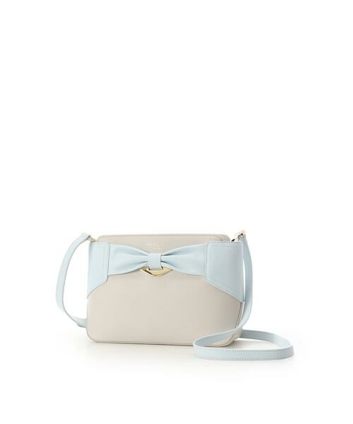 Samantha Thavasa / サマンサタバサ ショルダーバッグ | バイカラーリボンモチーフ スプリットレザーショルダーバッグ | 詳細18