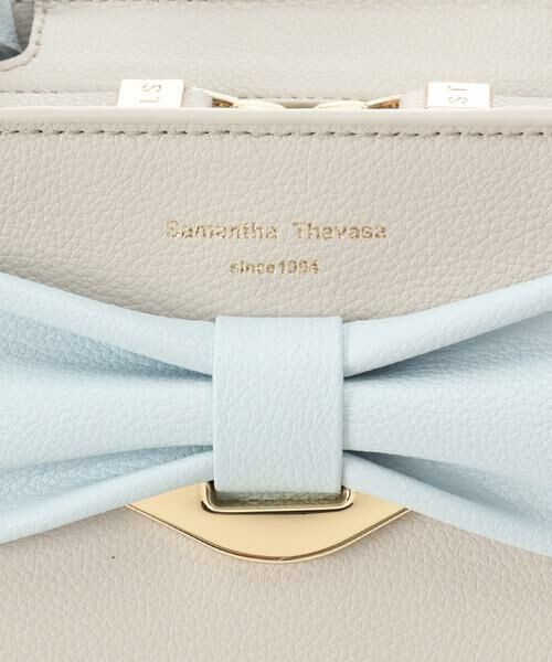 Samantha Thavasa / サマンサタバサ ハンドバッグ | バイカラーリボンモチーフ スプリットレザーハンドバッグ | 詳細20