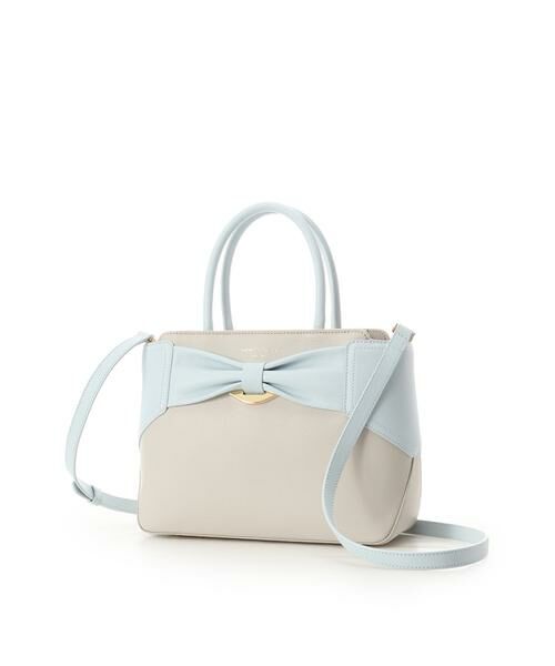 Samantha Thavasa / サマンサタバサ ハンドバッグ | バイカラーリボンモチーフ スプリットレザーハンドバッグ | 詳細21