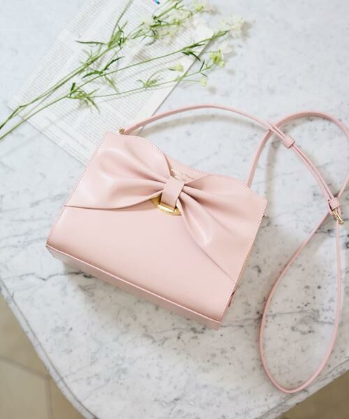 Samantha Thavasa / サマンサタバサ ショルダーバッグ | ドレープリボンレザーショルダーバッグ | 詳細23