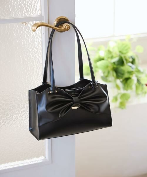 Samantha Thavasa / サマンサタバサ トートバッグ | ドレープリボンレザートートバッグ | 詳細9