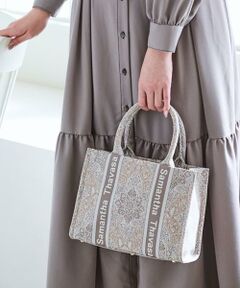 Samantha Thavasa / サマンサタバサ ハンドバッグ | エキゾチックモチーフジャガードハンドバッグ