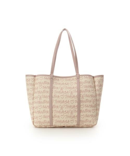 Samantha Thavasa / サマンサタバサ トートバッグ | スクリッタ柄キャンバスデザイン合皮トートバッグ[Revival Collection] | 詳細8