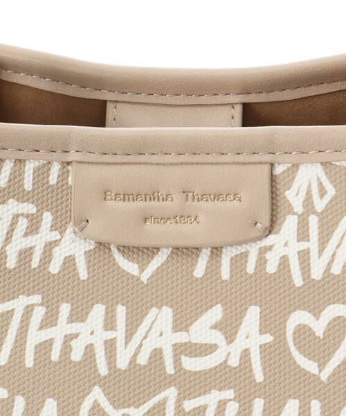 Samantha Thavasa / サマンサタバサ トートバッグ | スクリッタ柄キャンバスデザイン合皮トートバッグ[Revival Collection] | 詳細17
