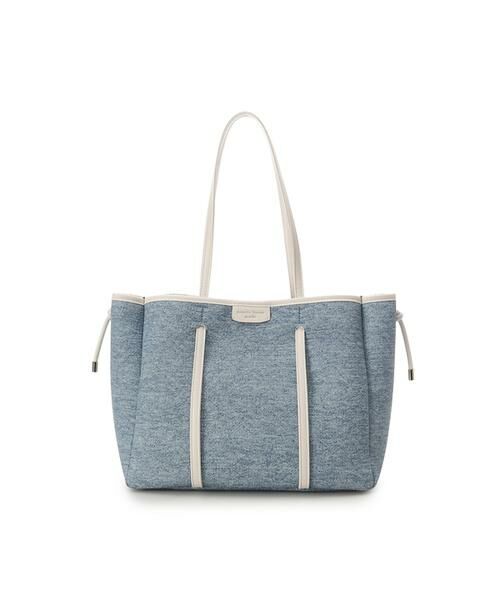 Samantha Thavasa / サマンサタバサ トートバッグ | デニム調キャンバスデザイン 合皮トートバッグ 大サイズ | 詳細9
