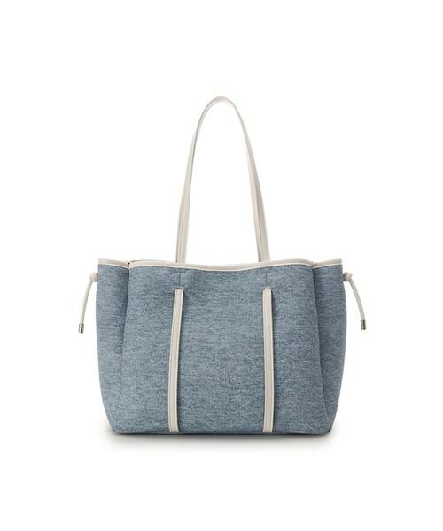 Samantha Thavasa / サマンサタバサ トートバッグ | デニム調キャンバスデザイン 合皮トートバッグ 大サイズ | 詳細11