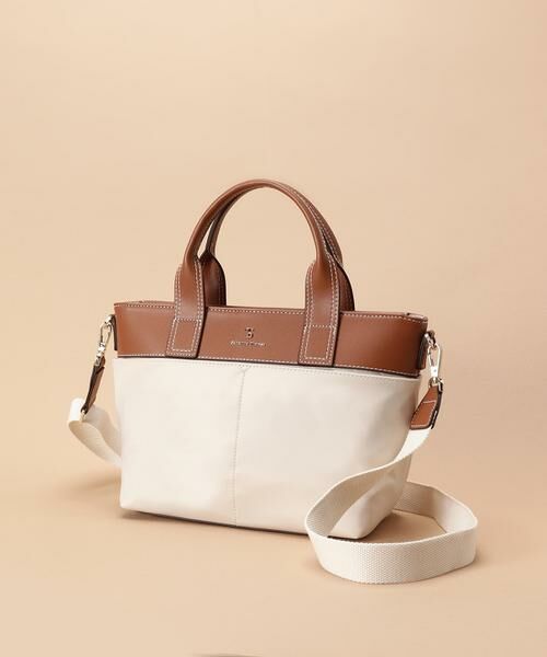 Samantha Thavasa / サマンサタバサ トートバッグ | シンプルナイロン×合皮トート 小サイズ | 詳細12