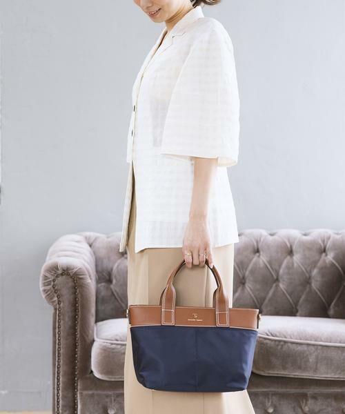 Samantha Thavasa / サマンサタバサ トートバッグ | シンプルナイロン×合皮トート 小サイズ | 詳細19