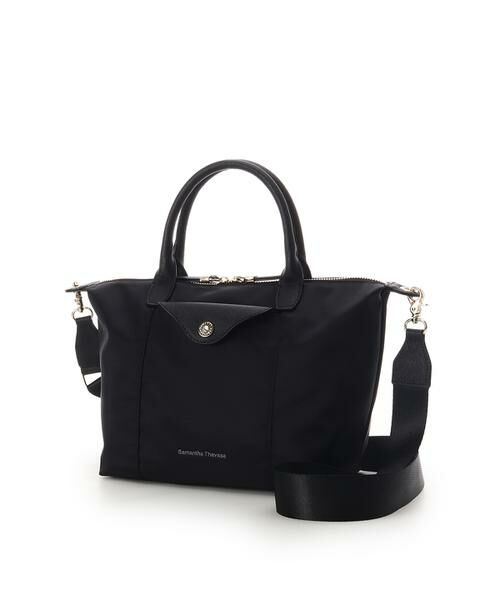 Samantha Thavasa / サマンサタバサ ハンドバッグ | ナイロン×スプリットレザー カジュアルハンドバッグ | 詳細6