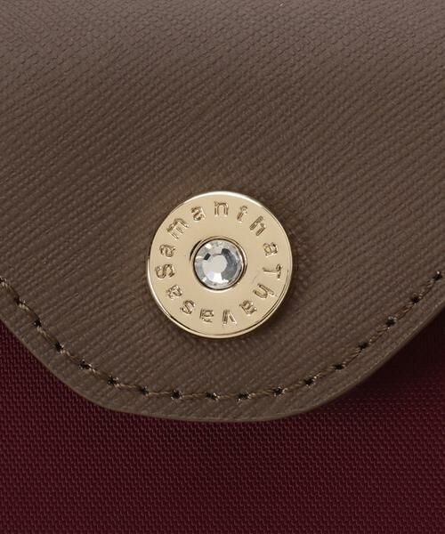 Samantha Thavasa / サマンサタバサ ハンドバッグ | ナイロン×スプリットレザー カジュアルハンドバッグ | 詳細11