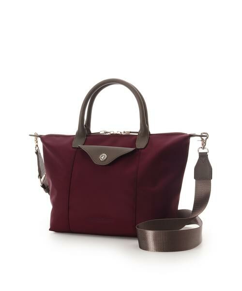 Samantha Thavasa / サマンサタバサ ハンドバッグ | ナイロン×スプリットレザー カジュアルハンドバッグ | 詳細12