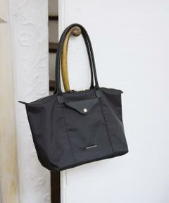 Samantha Thavasa / サマンサタバサ トートバッグ | ナイロン×スプリットレザー カジュアルトートバッグ