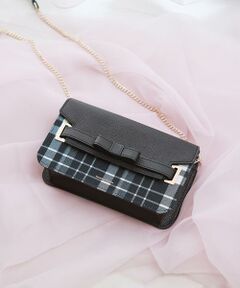 Samantha Thavasa / サマンサタバサ ショルダーバッグ | チェック柄エムシュシュⅢ ショルダーバッグ 大サイズ