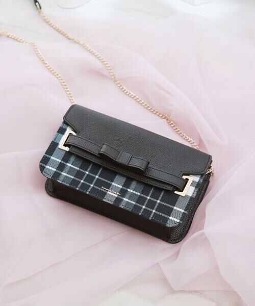 Samantha Thavasa / サマンサタバサ ショルダーバッグ | チェック柄エムシュシュⅢ ショルダーバッグ 大サイズ | 詳細8
