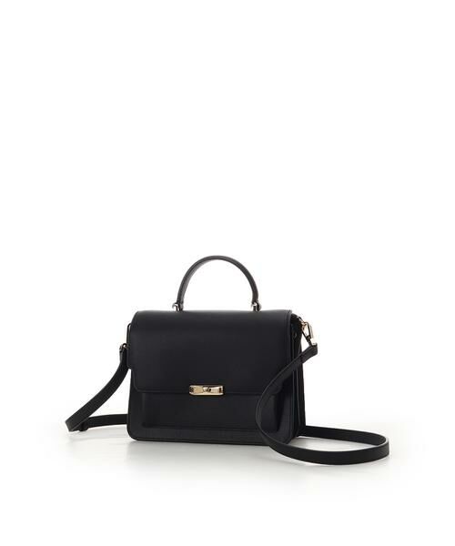 Samantha Thavasa / サマンサタバサ ハンドバッグ | リボンモチーフ金具スプリットレザーワンハンドルバッグ | 詳細6