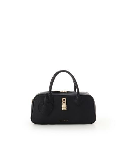 Samantha Thavasa/サマンサタバサ サマンサ レディ パドロック ワイドボストンバッグ ブラック FREE