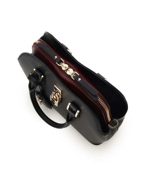 Samantha Thavasa / サマンサタバサ ハンドバッグ | ハートモチーフレザーハンドバッグ 小サイズ | 詳細3