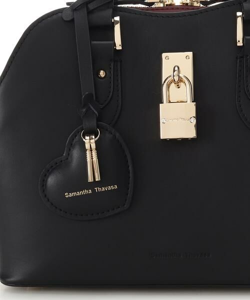 Samantha Thavasa / サマンサタバサ ハンドバッグ | ハートモチーフレザーハンドバッグ 小サイズ | 詳細5