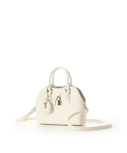 Samantha Thavasa / サマンサタバサ ハンドバッグ | ハートモチーフレザーハンドバッグ 小サイズ | 詳細12