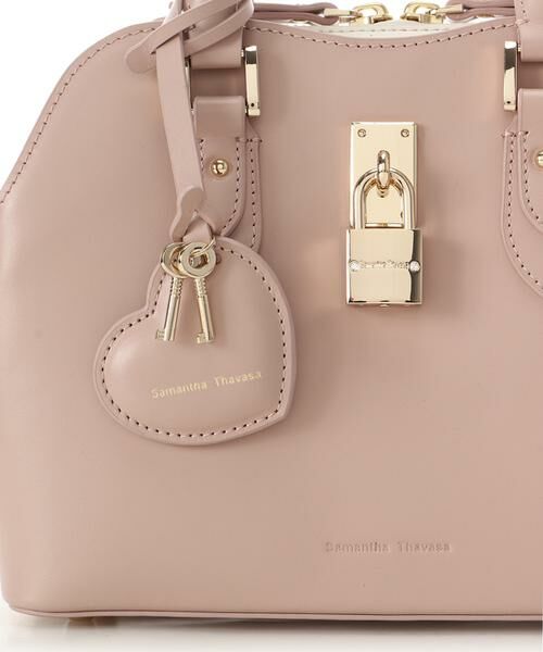 Samantha Thavasa / サマンサタバサ ハンドバッグ | ハートモチーフレザーハンドバッグ 小サイズ | 詳細17