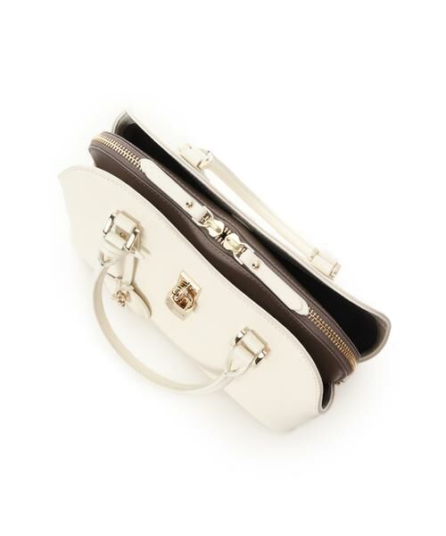 Samantha Thavasa / サマンサタバサ ハンドバッグ | ハートモチーフレザーハンドバッグ 大サイズ | 詳細9