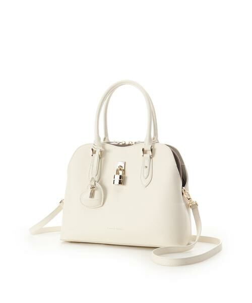 Samantha Thavasa / サマンサタバサ ハンドバッグ | ハートモチーフレザーハンドバッグ 大サイズ | 詳細12