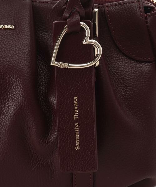 Samantha Thavasa / サマンサタバサ ハンドバッグ | タックデザインソフトレザーハンドバッグ | 詳細23