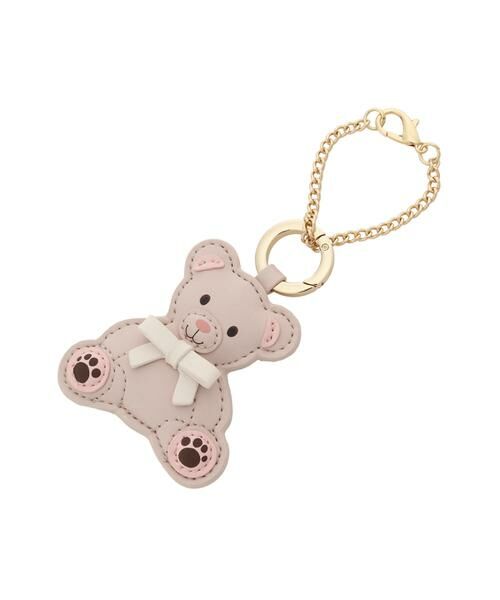 Samantha Thavasa/サマンサタバサ ベアモチーフ ミラーバッグチャーム ピンクベージュ FREE